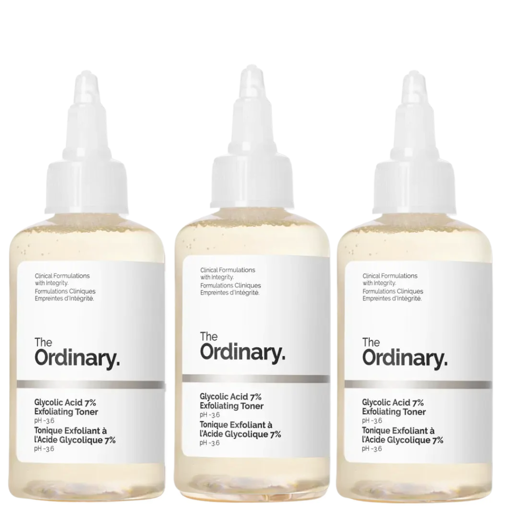 The Ordinary Glycolic Acid 7% 240ml (Three Pack)