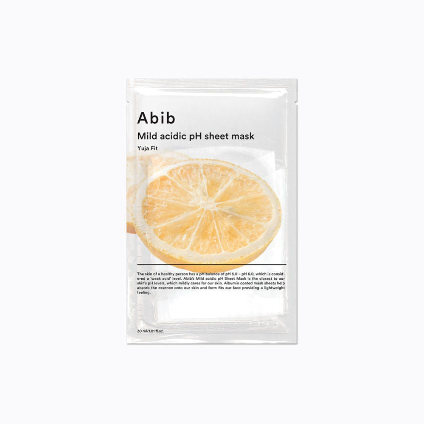 Abib Mild Acidic pH Sheet Mask Yuja Fit (10ea)