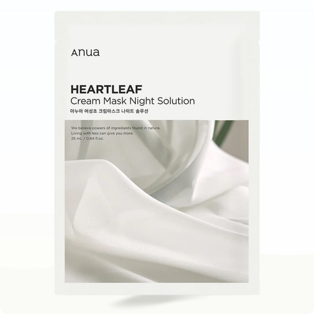 Anua Heartleaf Cream Mask Night Solution (10 Masks) 10 Masks