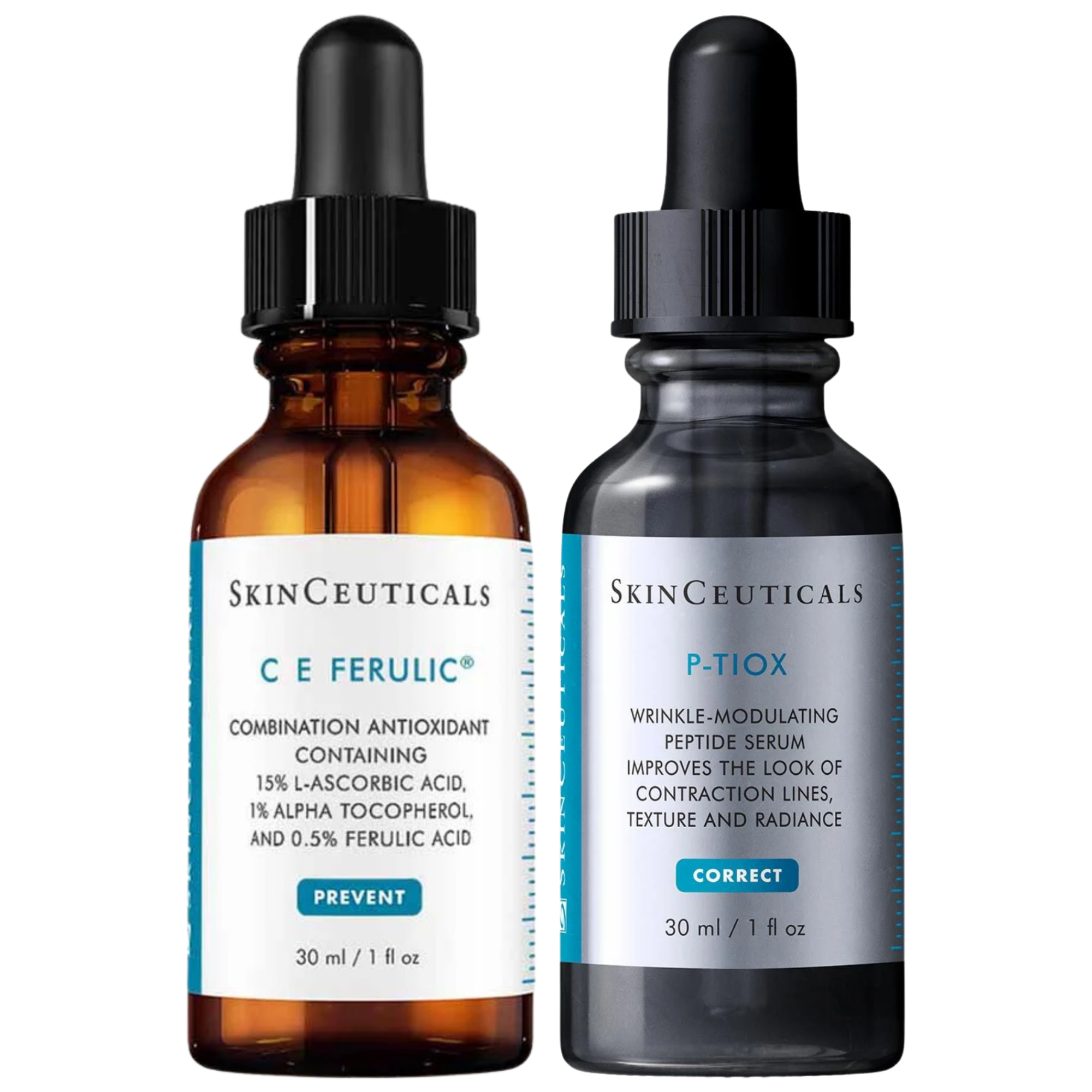 SkinCeuticals C E Ferulic & P-TIOX Antioxidant and Wrinkle Repair Duo