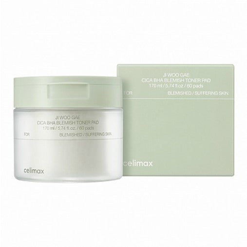 Celimax Ji Woo Gae Cica BHA Blemish Toner Pad (60pads)