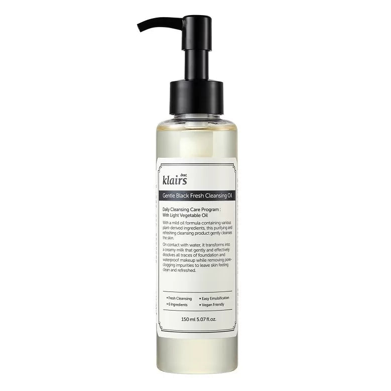 Dear Klairs Gentle Black Fresh Cleansing Oil 150ml