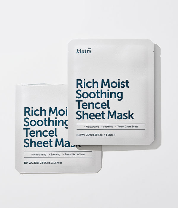 Dear Klairs Rich Moist Soothing Tencel Sheet mask 25ml