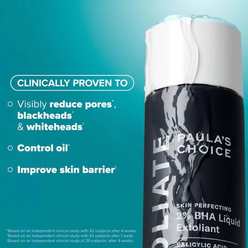 Paula's Choice Skin Perfecting 2% BHA Liquid Exfoliant Reduces Blackheads, Unclogs Pores, Smooths Wrinkles