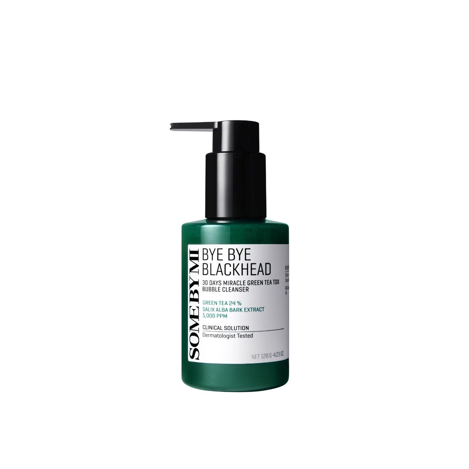 Some By Mi Bye Bye Blackhead 30 Days Miracle Green Tea Tox Bubble Cleanser 120g